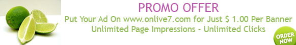 Advertise with Onlive7.com